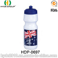 botella de agua potable portátil de los deportes de BPA Free PE (HDP-0697)